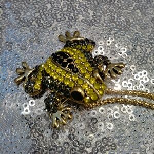 Betsey Johnson frog necklace